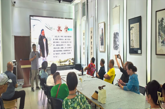 青岛市市北文化馆公益课开讲 非遗传承人讲述孔子与青岛的千年渊源