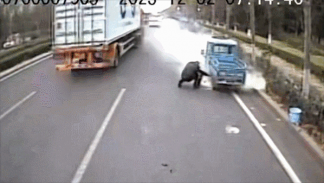 烈火见真章 大爱暖人心——青岛城运胶州交通驾驶员与乘客合力扑救起火三轮车